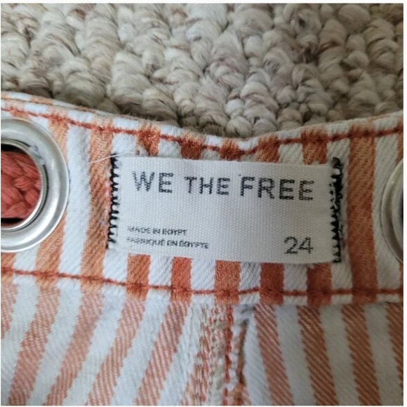 Free People We Are The Free Moxie Railroad Striped Pants Jeans size 24 - Picture 7 of 7